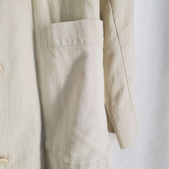 Eileen Fisher Button Down Beige Jacket Size Small - Picture 4 of 5